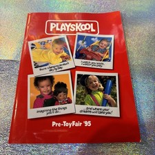 Playskool Salesman Catalog 1995- Barney-Gloworm-Sesame Street- Teddy Ruxpin