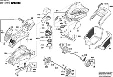 Bosch Rotak 40 Lawnmower Genuine Bosch Spares List 3600HA4200