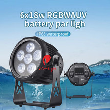 IP65 Waterproof LED Par Light 6X18W 6in1 DMX Outdoor Wireless Battery DJ Uplight