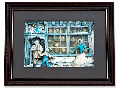 Vintage decoupage picture - decoupage,
