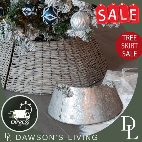 Christmas tree skirt wicker - christmas,