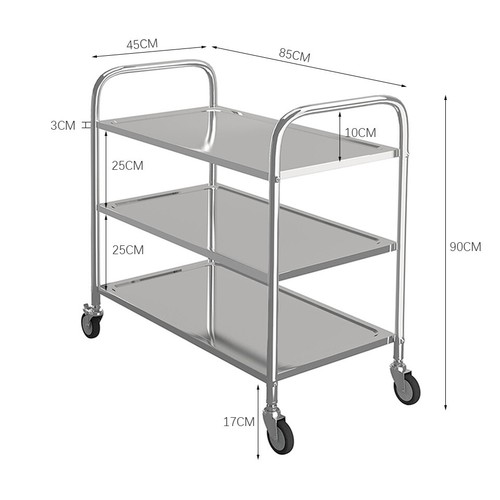 Stainless steel kitchen cart - steel,