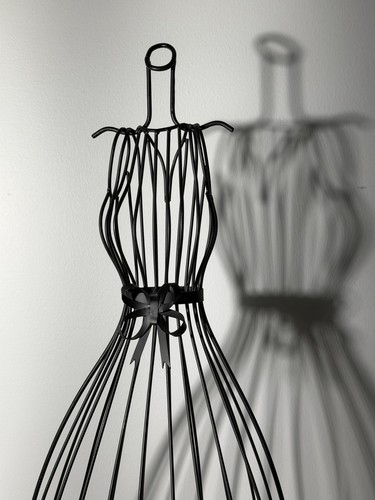 Vintage wire dress form - wire,