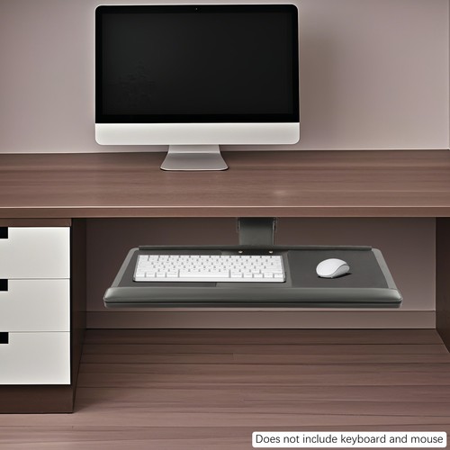 Keyboard tray under desk - keyboard,