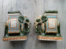 Pair Of Vintage Ceramic Asian