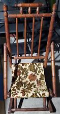 Antique Stick & Ball Spindle Rocking Rocker Chair Childs Children's 