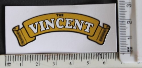 Vincent motorcycle sticker - vincent,