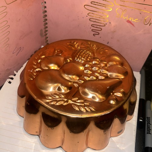 Vintage copper jelly mould - vintage,