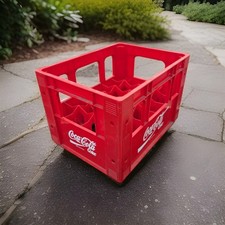 Vintage Coca Cola 24 Bottle Red Plastic Crate – Classic Retro Collectible! 