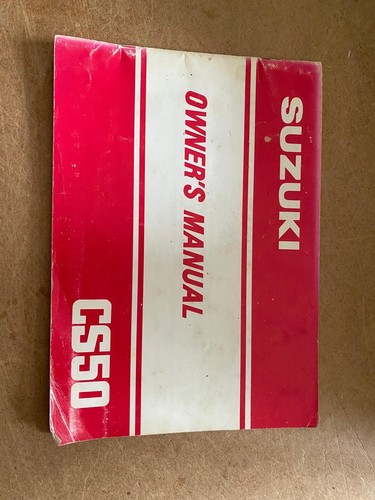 Suzuki cs50 owners manual - suzuki, 1982