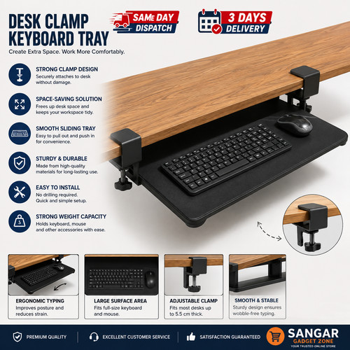 Under desk keyboard - keyboard, tray