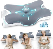 Orthopedic Memory Foam Pillow Ergonomic Shape for Cervical Neck & Shoulder Pain
