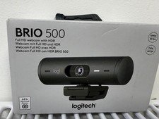 Logitech Brio 500 Full HD Webcam 1080p 720p 4MP - Black HDR BNIB