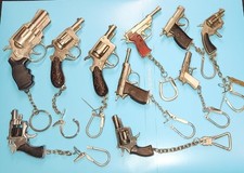 10 Mini Keychain Cap Guns, Rare, Collectibles In Excellent Condition. 