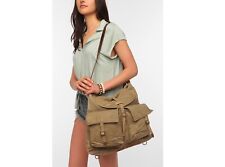 Vintage Czech army shoulder bag canvas soviet era hand carry military communist