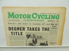 October 1962 MotorCycling Newspaper Suzuki 50 Sidecar Scooter Weekly BSA L11364