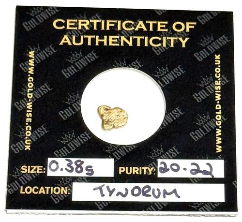 Rare raw gold scottish nugget - raw,