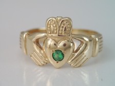 VINTAGE MENS 10K GOLD GREEN