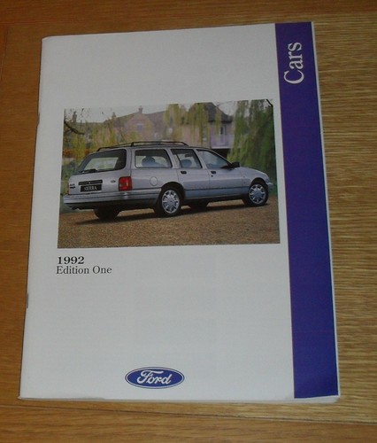 Ford brochure 1992 sierra ghia - 1992,