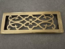 Victorian style ornate solid brass air vent / ventilation louvre cover