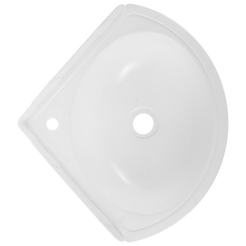 White plastic triangular wall - white,