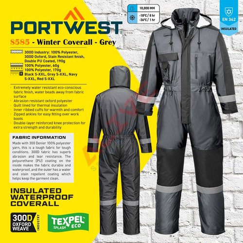 Portwest s585 winter coverall - portwest,