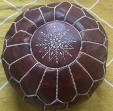 Moroccan Pouf ,handmade Oak