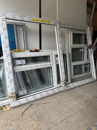 Brand new white upvc - white, sliding