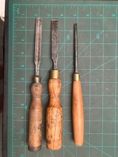 3 Vintage Chisels 1 x Robert