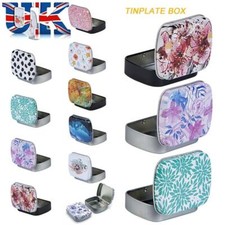 Mini Tin Box with Lid Storage