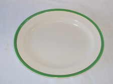 Vintage Soho Pottery Solian Ware Queens Green 12" Steak Serving Platter