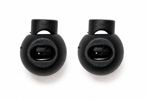 Black cord lock toggles - black, –