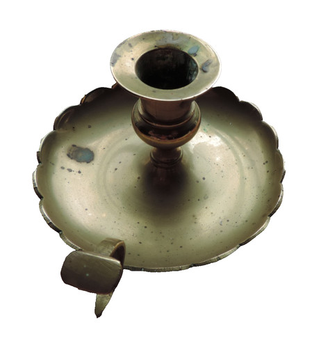 Vintage brass chamberstick - vintage,
