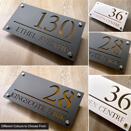 House number plaques - number,