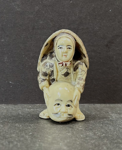 Vintage japanese netsuke resin - vintage,