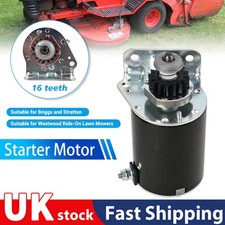 12V Starter Motor To Fit Briggs and Stratton For Westwood Ride-On Lawn Mowers GL
