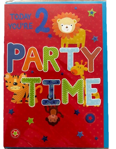 Birthday card age 2nd - card, 2