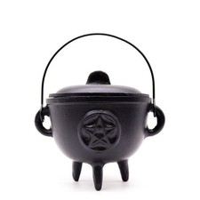 Cast Iron Cauldron with Pentagon 15x15cm