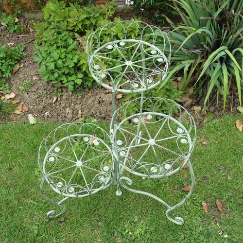 Plant pot holder - plant, verdigris