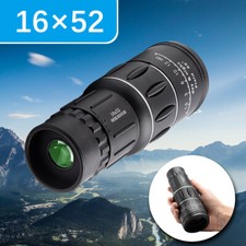 US  16x52 Zoom Optical Monocular Hunting Camping Hiking Night Vision Telescope