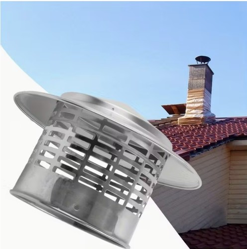 Stainless steel chimney - stainless, cowl