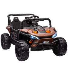 AIYAPLAY Kids Ride on Car, 12V Electric Truck W/ Horn, Lights, USB