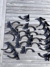 22x Ductile Cast Iron 4" Guttering Brackets Vintage Antique (coat hook?)