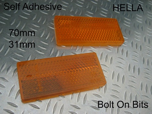 Hella amber side reflectors - hella,