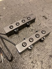 Retrovibe HyGain Jazz Bass pickup set Adjustable pole pieces ceramic magnets