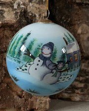 Hand-Painted Glass Christmas