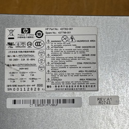 Dc7800 240w power supply - dc7800,
