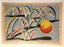 DAVID HOCKNEY "A Bounce for Bradford" (1987) Limited Edition Newspaper Plate