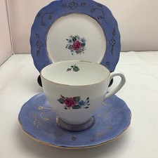 VINTAGE CHINA TEA TRIOS  -