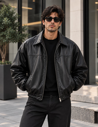 Mens black genuine - mens,